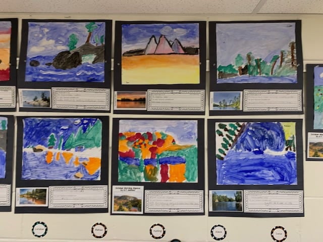 Artwork Inspired by The Group of Seven « Mr. Jackson's Grade Three Class